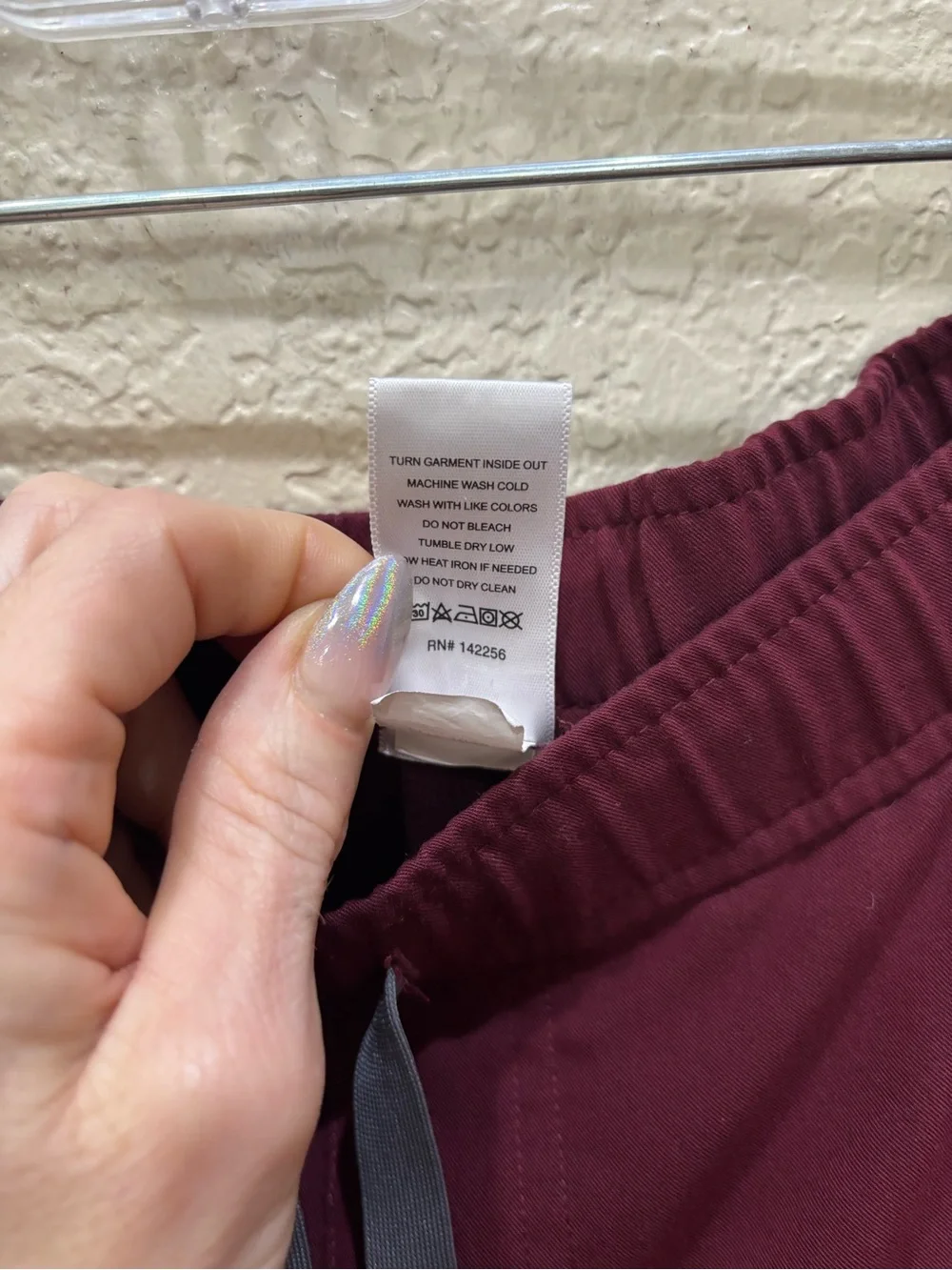 Figs Tansen Jogger Scrub Technical Pant Burgundy Small Medical Nursing